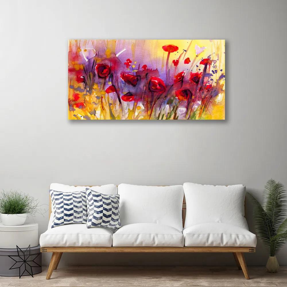 Obraz na plátne Kvety rastlina príroda umenie 120x60 cm