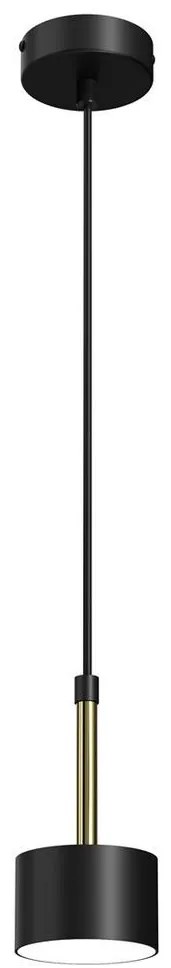 Luster na lanku ARENA 1xGX53/11W/230V čierna/zlatá