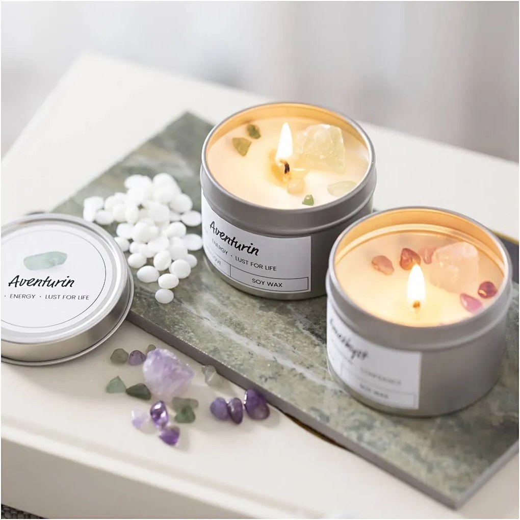 Kreatívna sada Výroba sviečok s kryštálmi