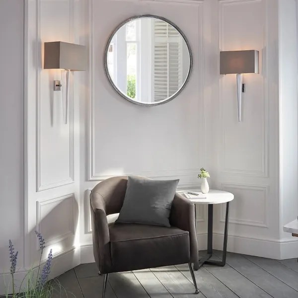 Endon 56706 - Nástenné svietidlo MORETO 1xE14/7W/230V lesklý chróm/šedá