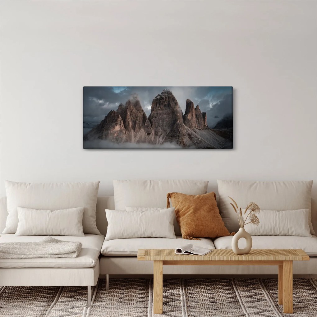 Obraz - Tri Zuby, Talianske Dolomity (120x50 cm)