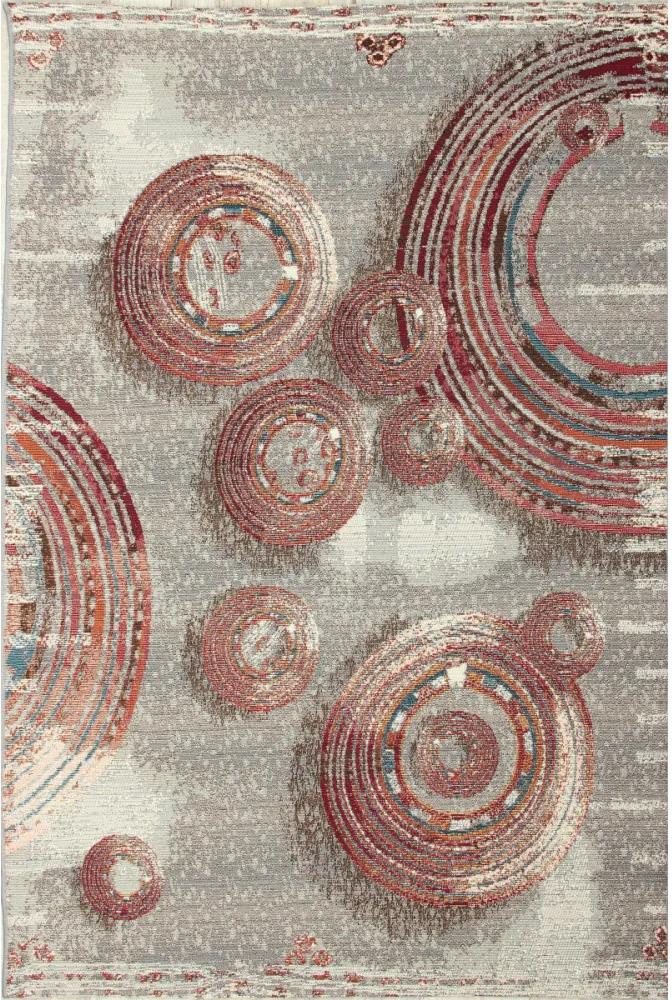 Kusový koberec Zoya sivočervený, Velikosti 60x100cm