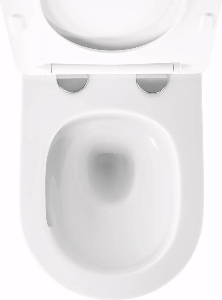 Závesná WC misa so SoftClose sedadlom REA TITO TORNADO NFQ, biela
