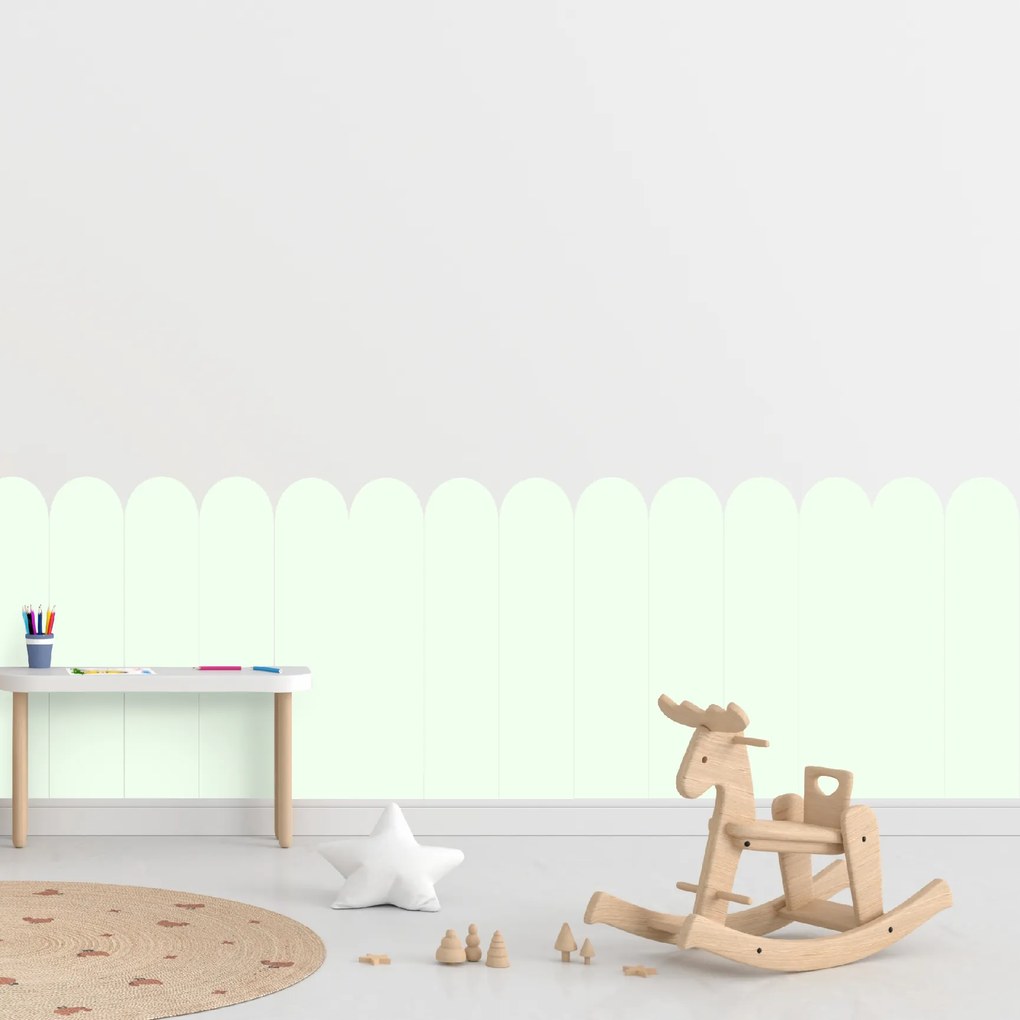 60x100cm Oblúk - Mätová farba - textilná nálepka na stenu Farba: Bledá, Veľkosť: 80 cm