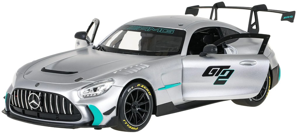 Auto na diaľkové ovládanie R/C Mercedes-AMG GT2 sivý 1:14 RASTAR
