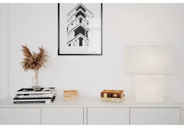 ByRydens 4024610-5000 - Stolná lampa iSQUARE 1xE27/8W/230V biela