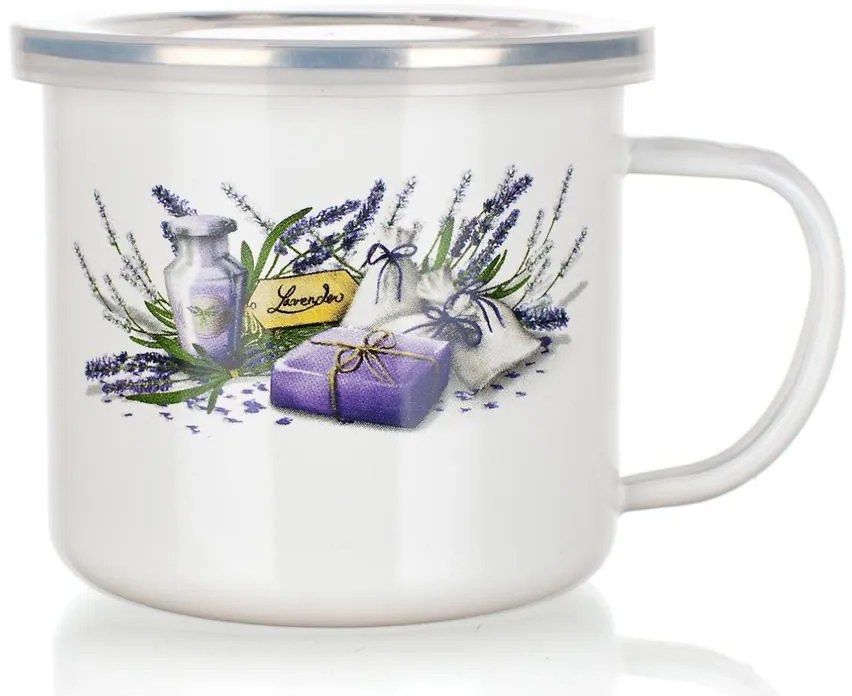 Smaltovaný hrnček 0,5l Lavender