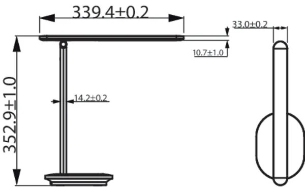 Philips - LED Dotyková stolná lampa IVORY LED/5W/5V 2700/3600/5000K CRI 90