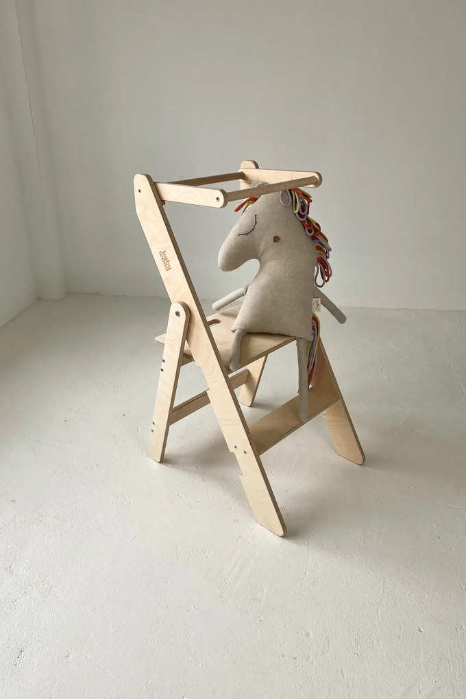 Učiaci montessori detská veža skladacia natural