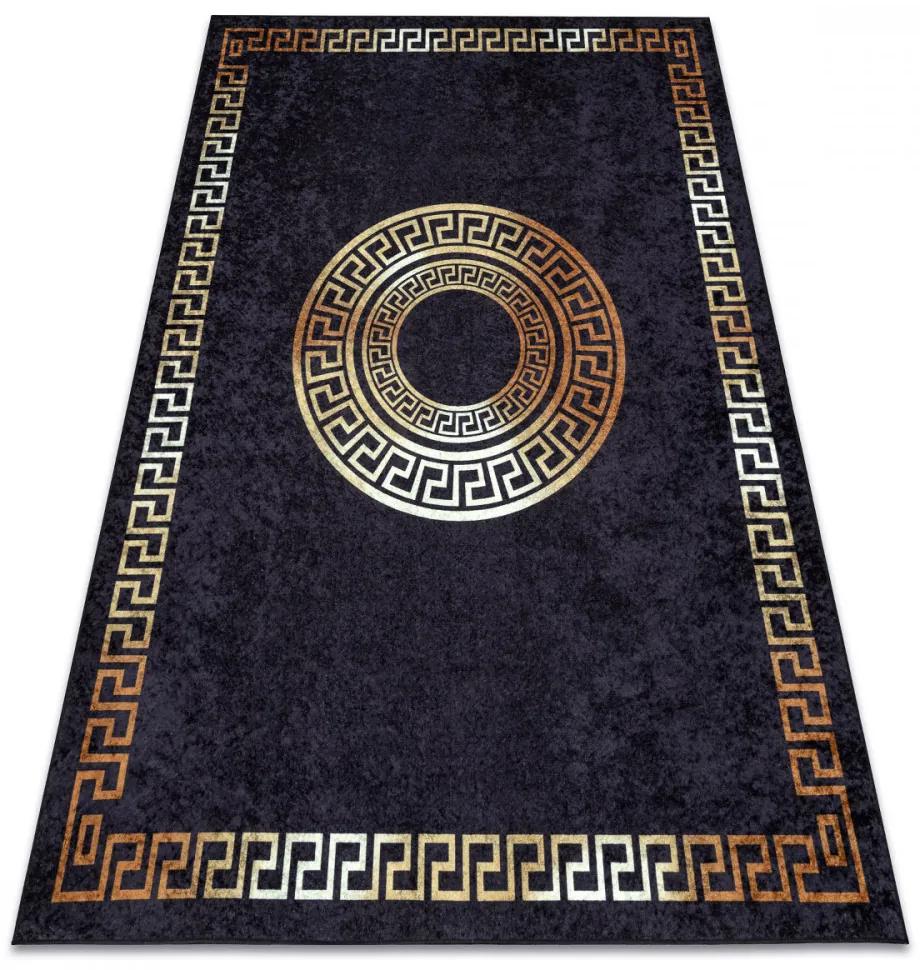 Kusový koberec Asoli čiernozlatý 200x290cm