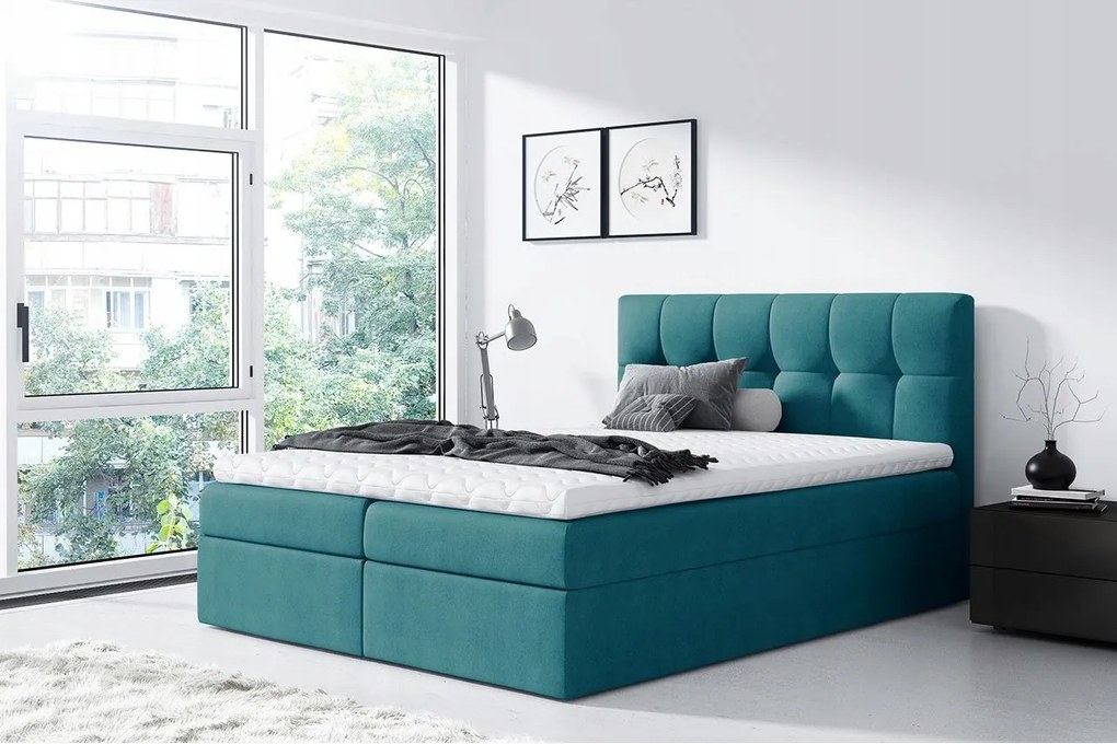 Manželská posteľ Boxspring Maddox (200x200) (Rico 11)