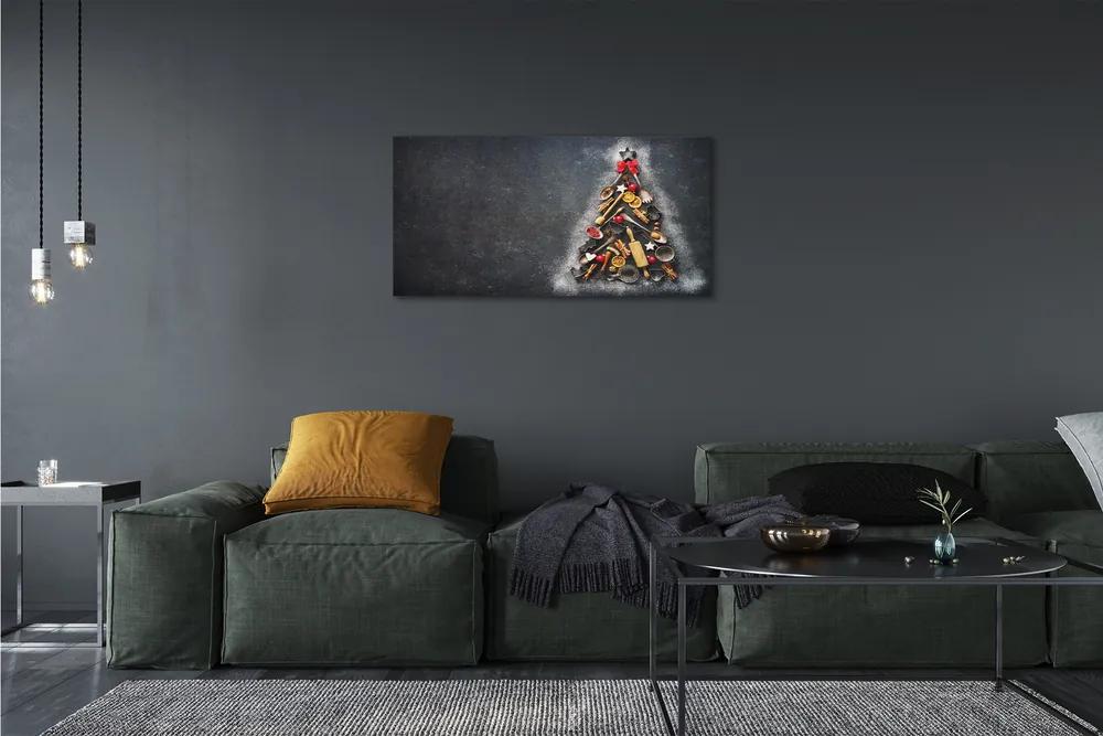 Obraz na plátne vianočné ozdoby 120x60 cm