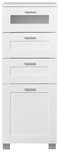 Livarno home Kúpeľňová skrinka Basel + Skrinka so zrkadlom Basel + Skrinka do kúpeľne Basel  (800008683)