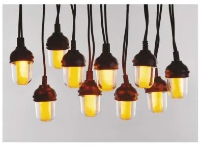 EMOS LED svetelná vonkajšia reťaz, 10x párty žiarovky, 4,5m, vintage