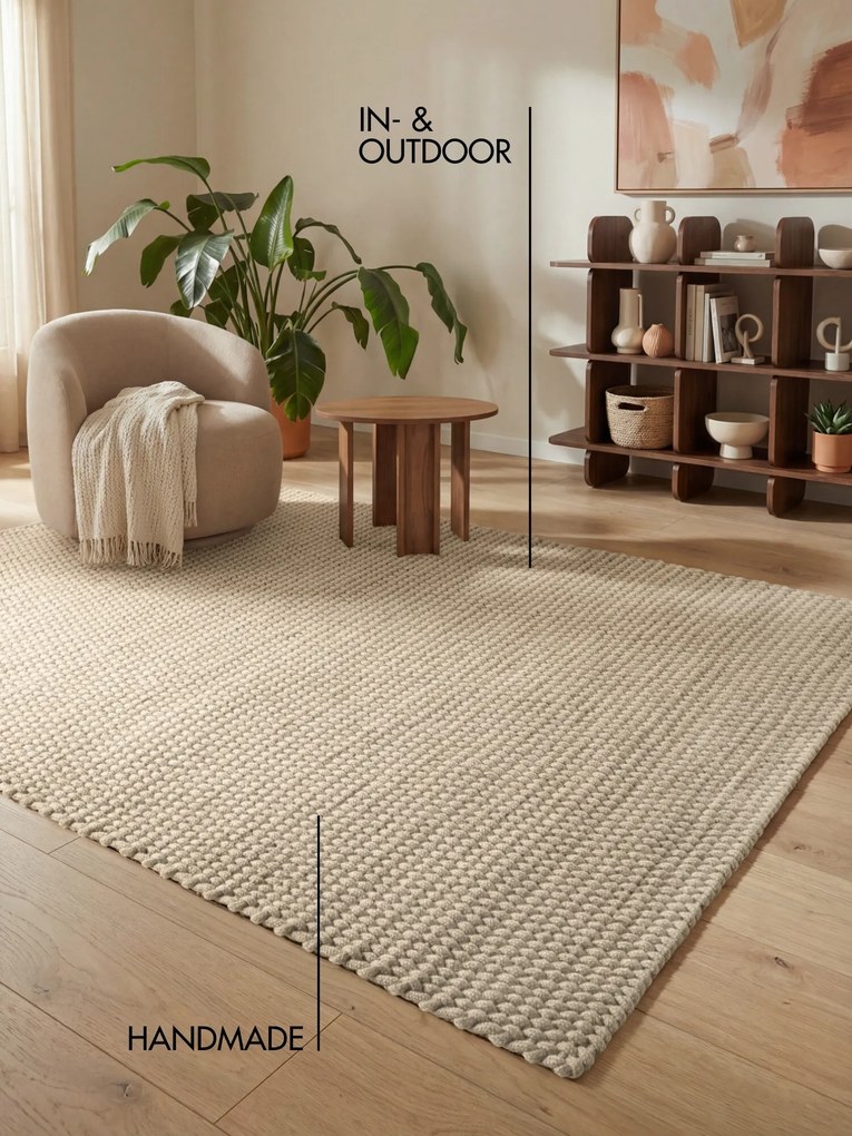 Ted Baker, Kusový koberec Ted Baker Southwark 106405 Creme, 160x230, biela, chodba / predsieň