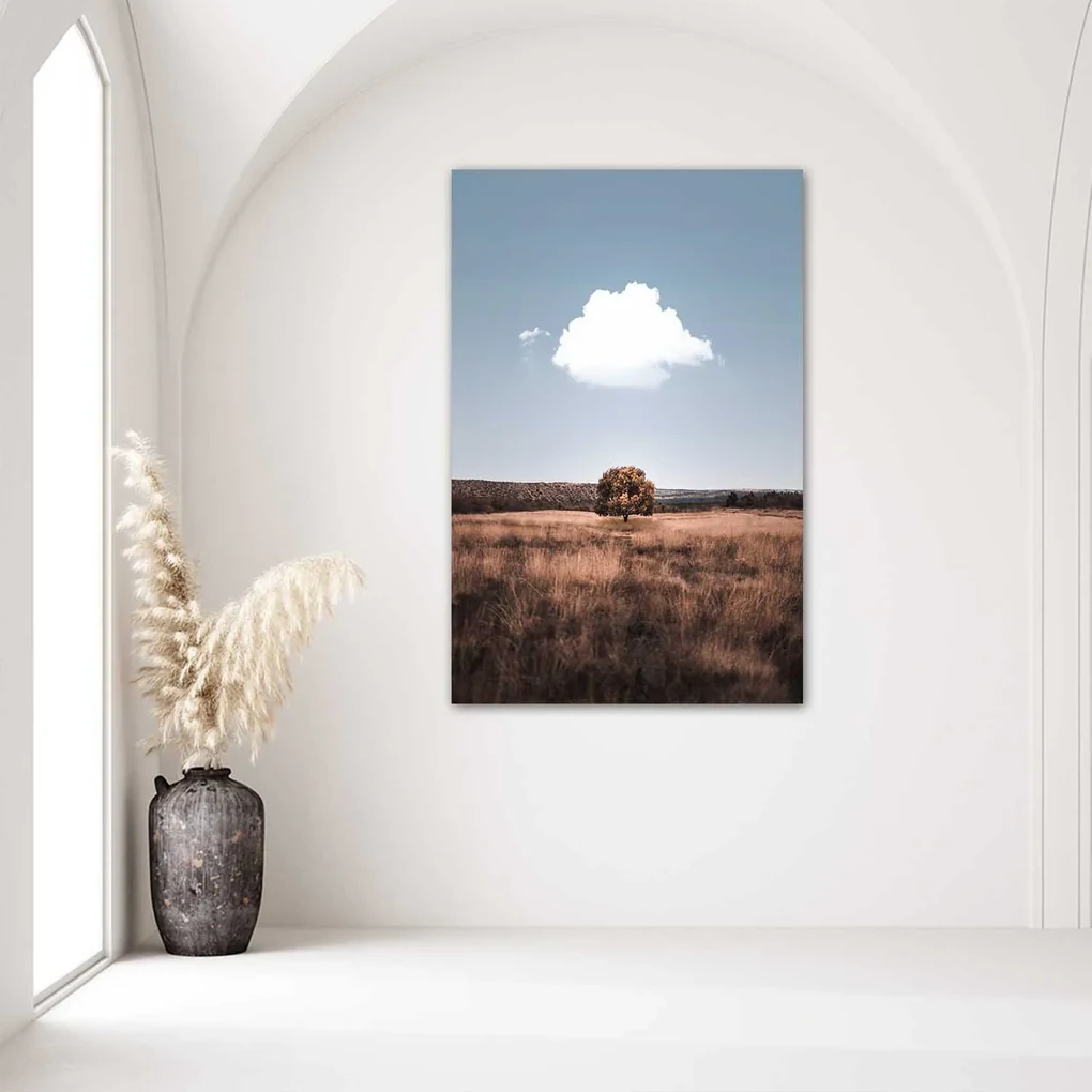 Gario Plagát Osamelý strom a oblak Farba rámu: Bez rámu, Rozmery: 30 x 45 cm