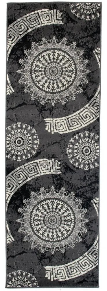 Kusový koberec PP Jamin šedý atyp, Velikosti 80x250cm