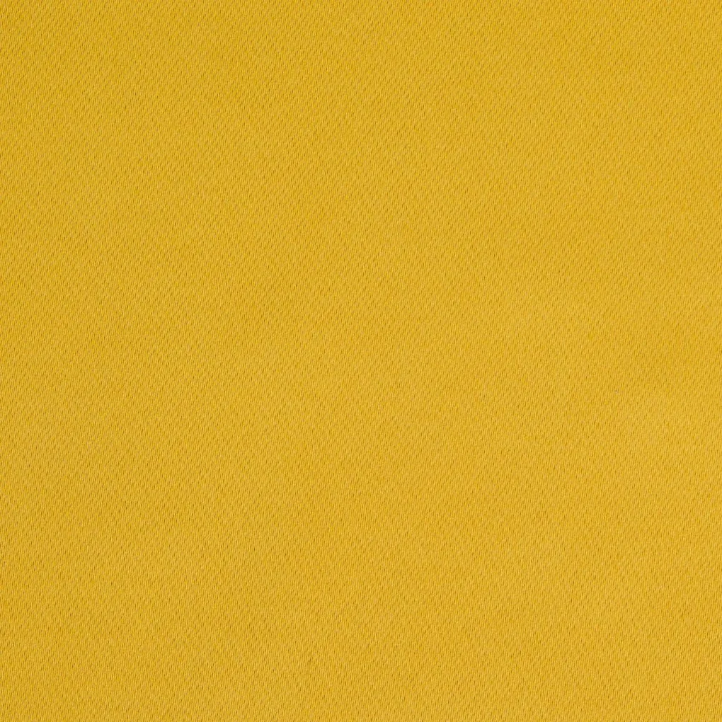 Horčicový zatemňovací záves na krúžkoch PARISA 135x250 cm