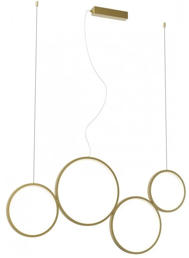 Redo 01-3383 - LED Stmievateľný luster na lanku ATHENA LED/40W/230V CRI98 zlatá