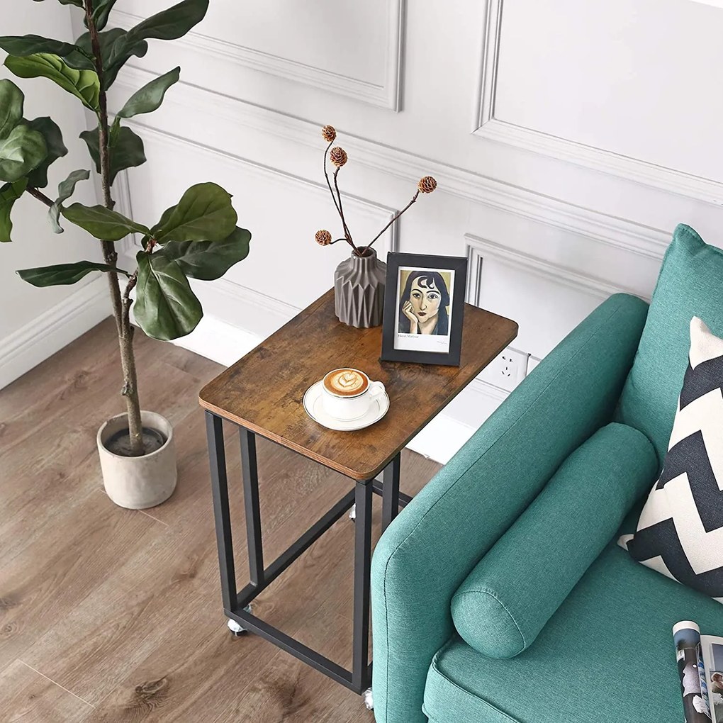 Vasagle Odkladací stolík Lucia, hnedá