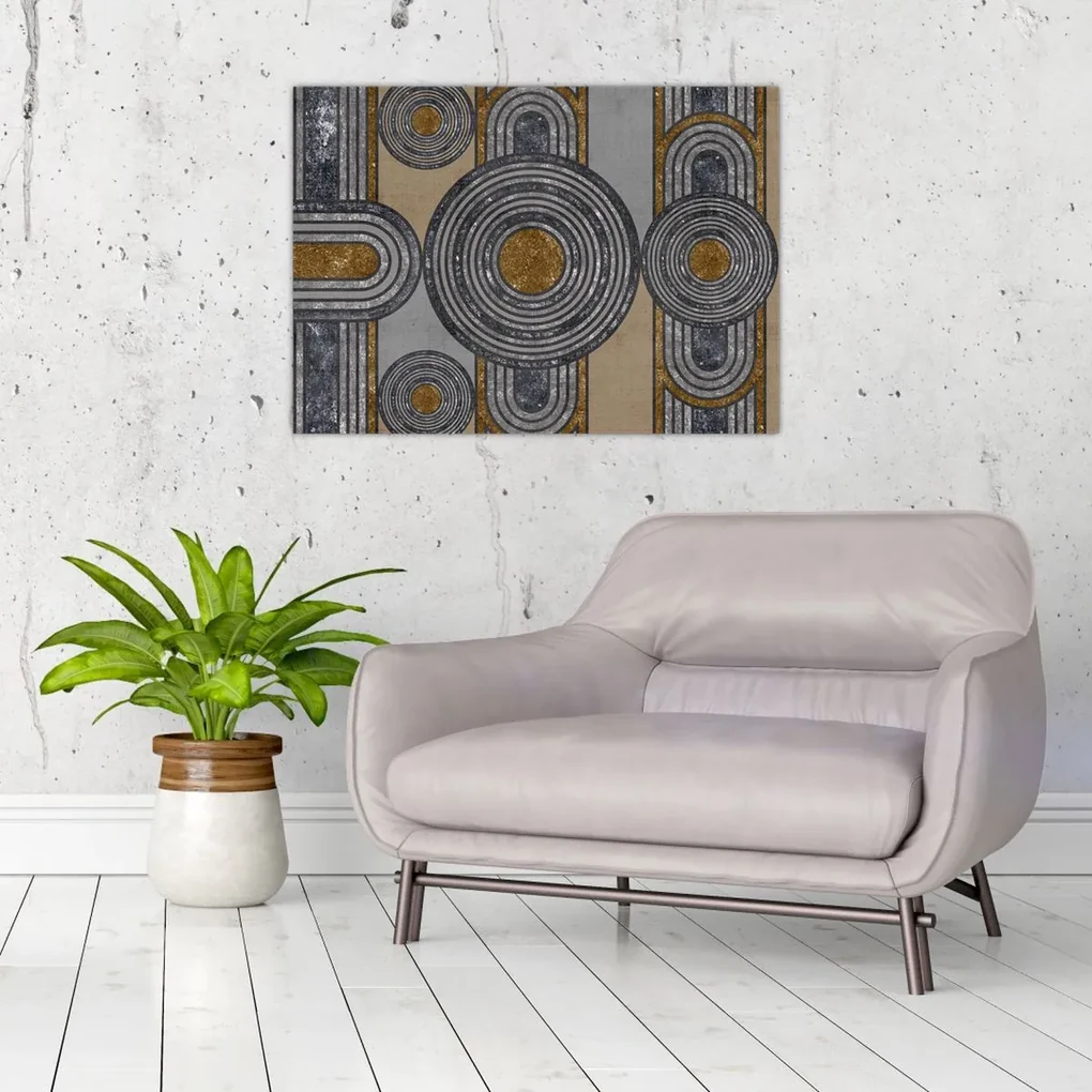 Sklenený obraz - Dekoratívne vzory (70x50 cm)