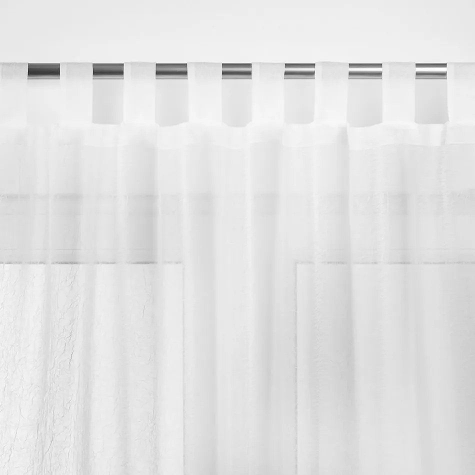 Homede Záclona Kresz Loops, biela, 140 x 175 cm