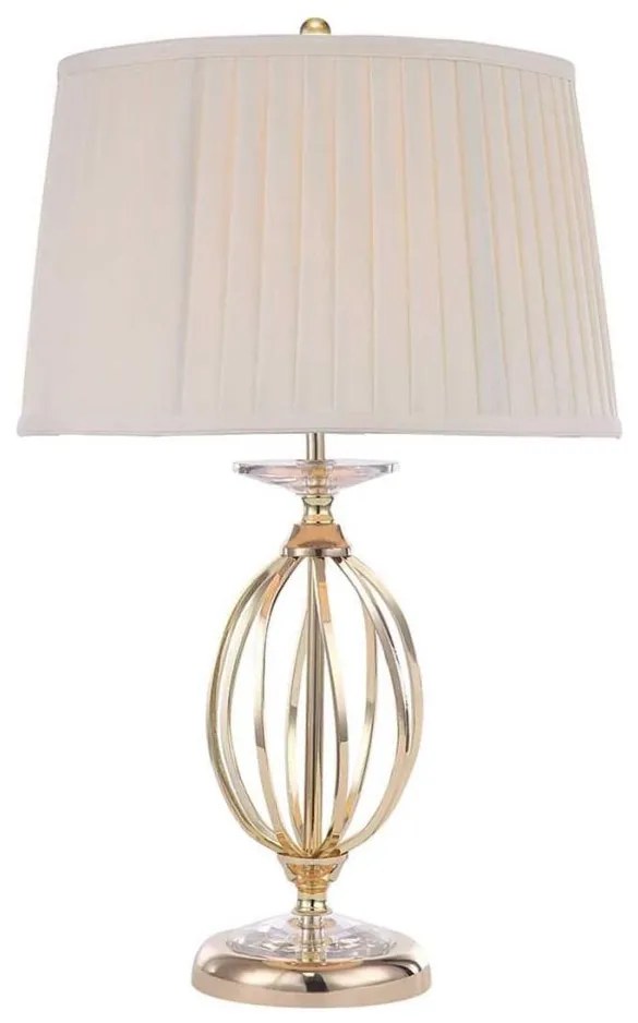 Elstead AG-TL-POL-BRASS - Stolná lampa AEGEAN 1xE27/60W/230V zlatá