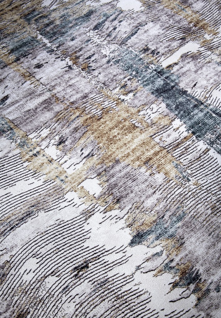ELLE Decoration, Kusový koberec Imagination New 106038 Sapphire/Gold z kolekcie Elle, 200x290, viacfarebná, obývacia izba