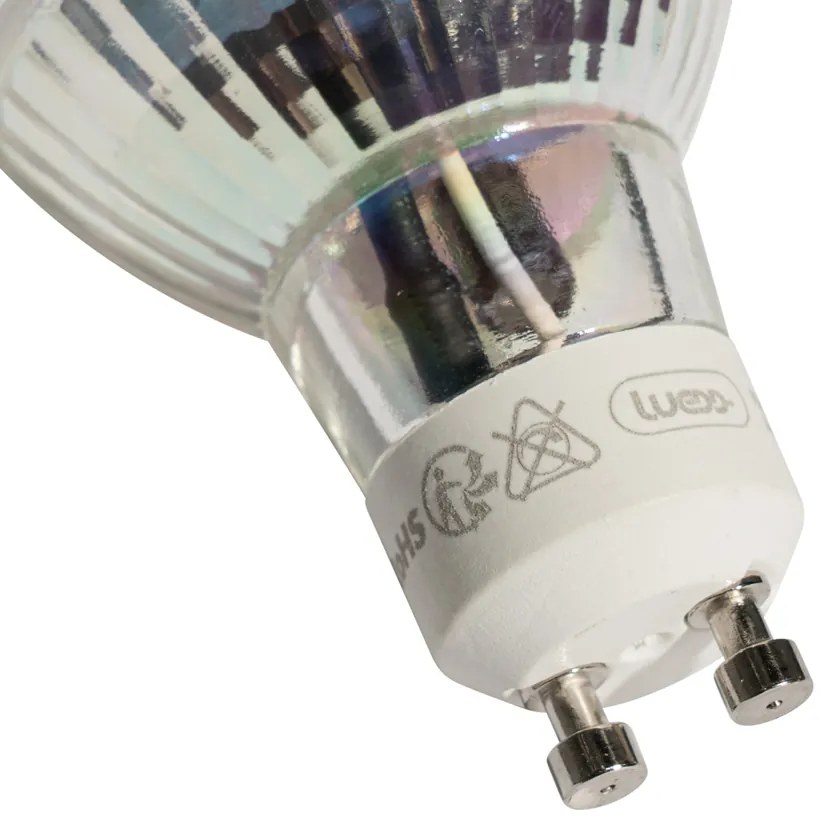 Sada 5 GU10 50mm LED žiaroviek číra 3,5W 330 lm 3000K