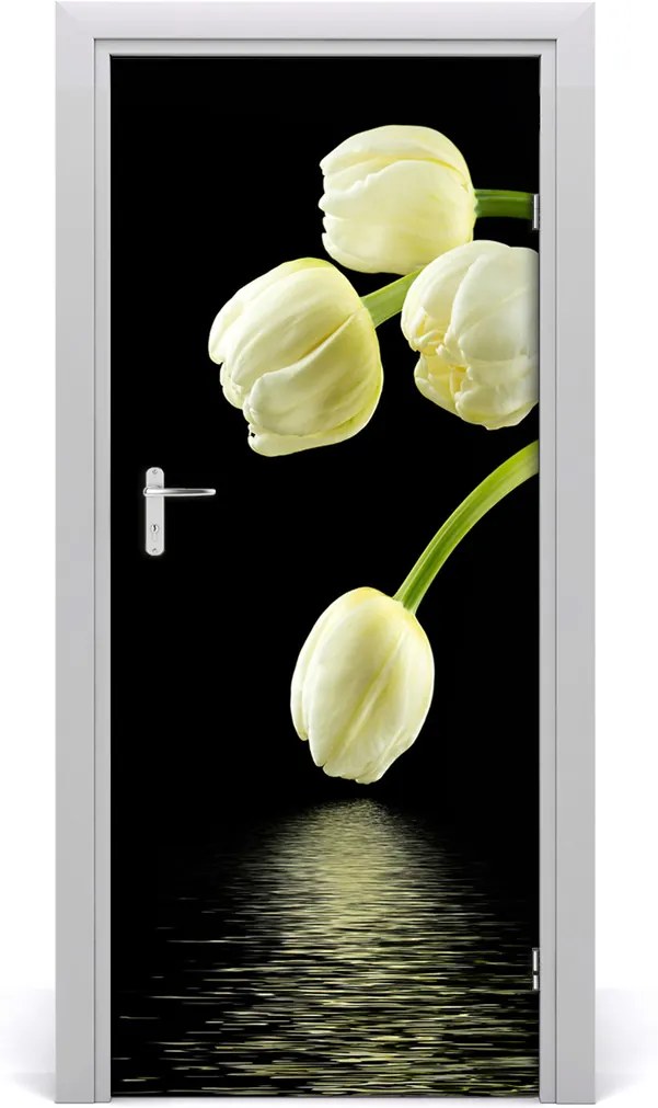 Fototapeta samolepiace  biele tulipány