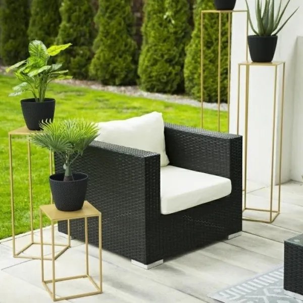 Stojan na kvety 130x24 cm zlatá