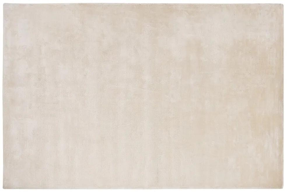 Viskózový koberec 160 x 230 cm svetlobéžový GESI II Beliani