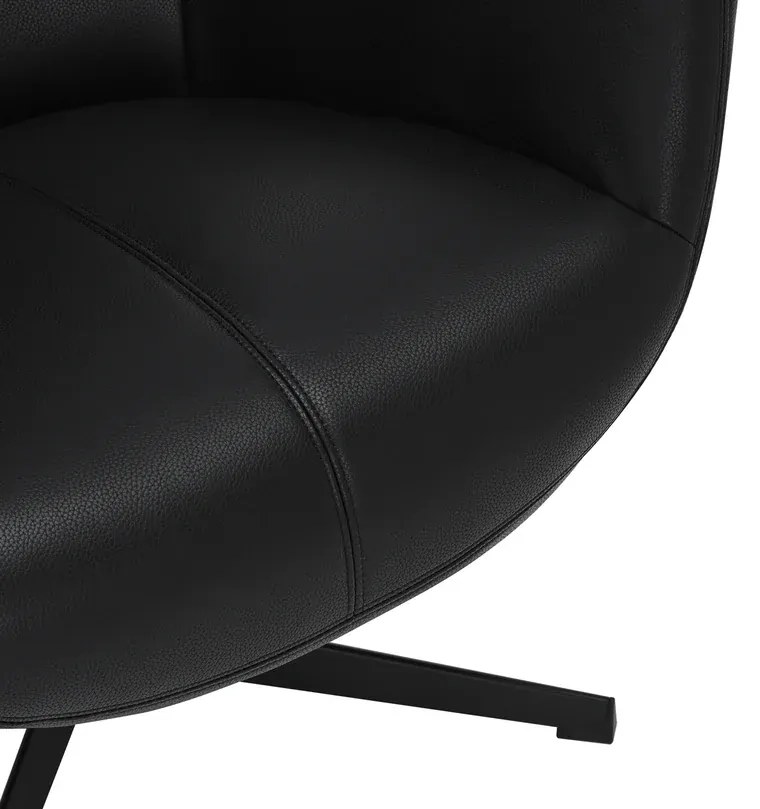 Kreslo VOGUE otočné o 360° čierne