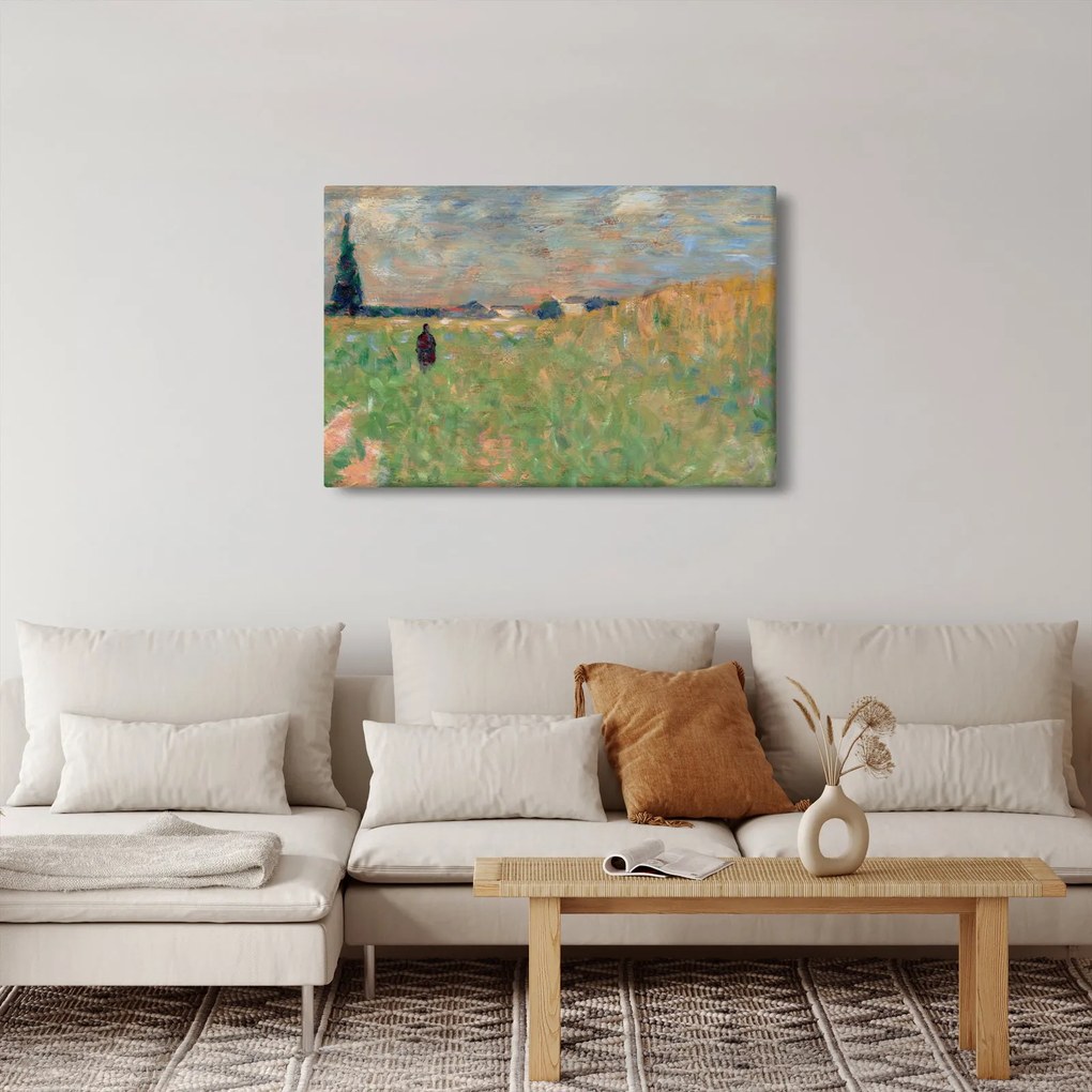 Obraz - Georges Seurat, A Summer Landscape, reprodukcia (90x60 cm)