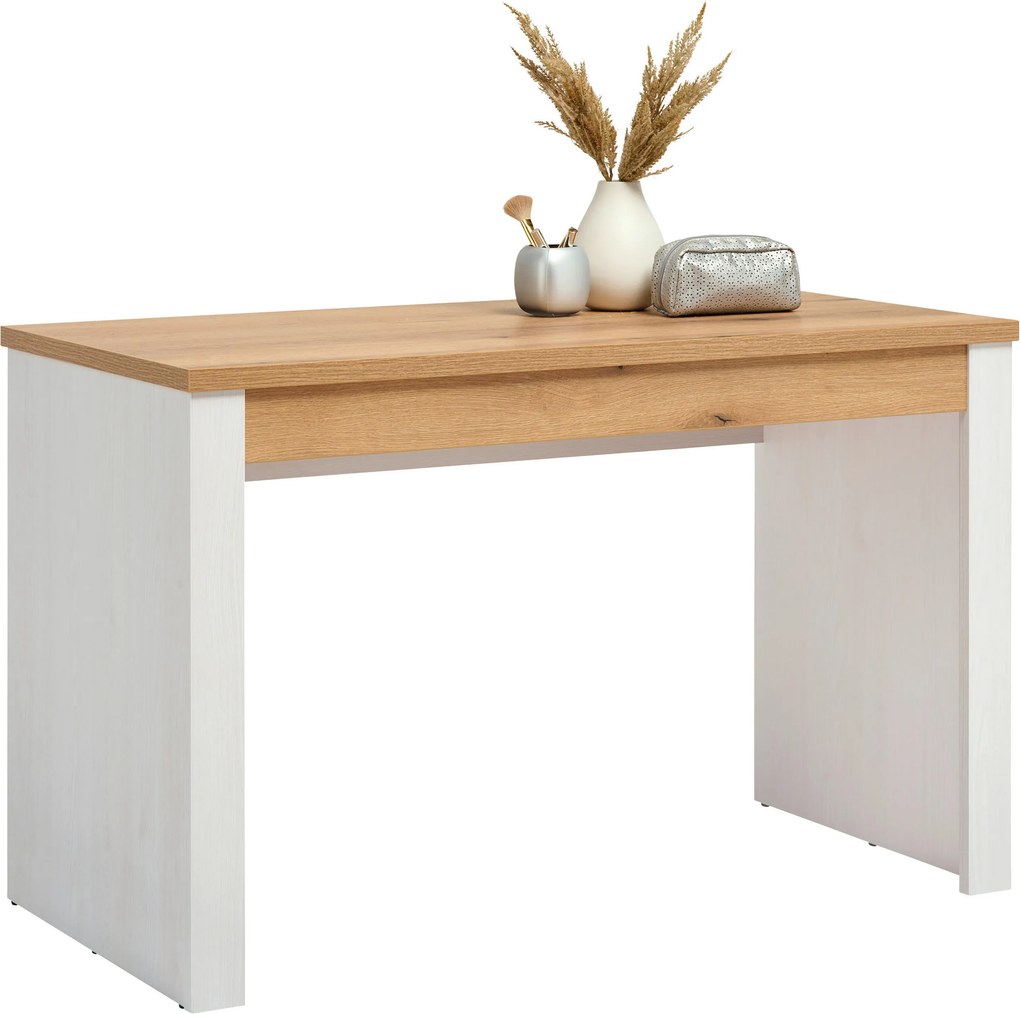 XXXLutz TOALETNÝ STOLÍK, biela, farba duba, 120/76,5/60 cm Landscape - Toaletné stolíky - 001803069111