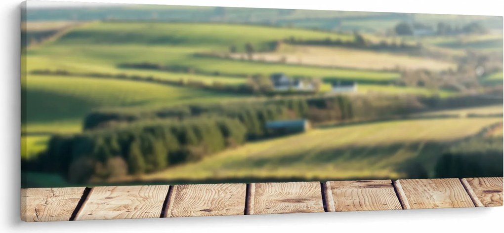 Obraz - Výhľad na krajinu (120x50 cm)