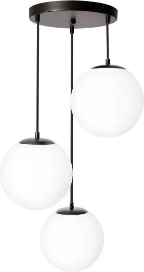 BRILAGI - Luster na lanku POLOS 3xE27/40W/230V, priemer 42 cm, čierna