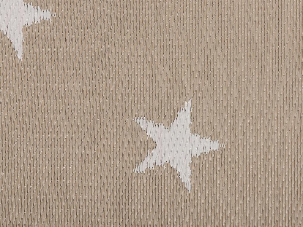 Vonkajší koberec 120 x 180 cm béžový LATUR Beliani
