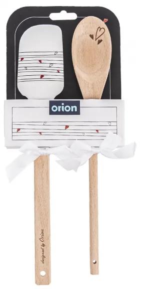 Orion domácí potřeby Dárková stěrka s vařečkou SRDÍČKA 142841