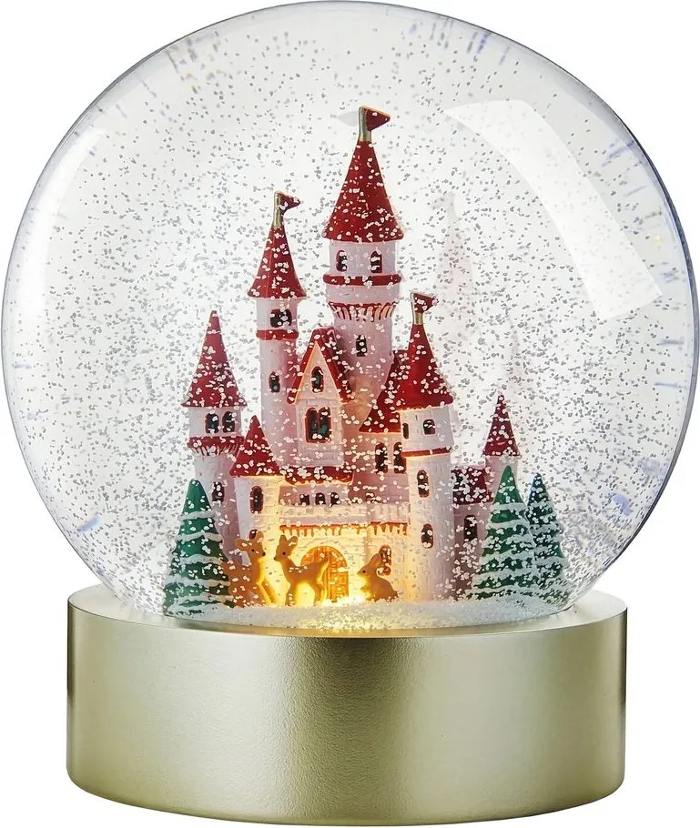 CASTLE Snehová guľa svietiaca zámok 20 cm