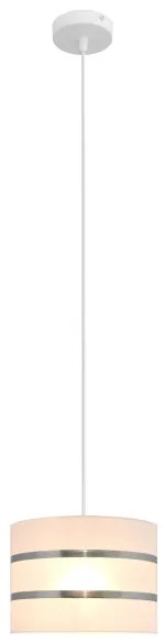 Luster na lanku HELEN 1xE27/15W/230V pr. 20 cm biela