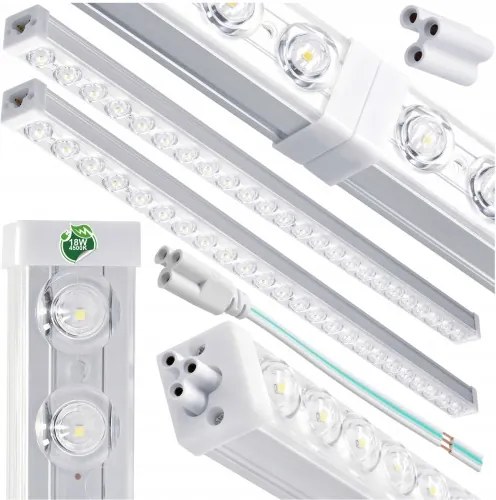 2x LED panelové svietidlo 60 cm 18W 1800 lm 4000k