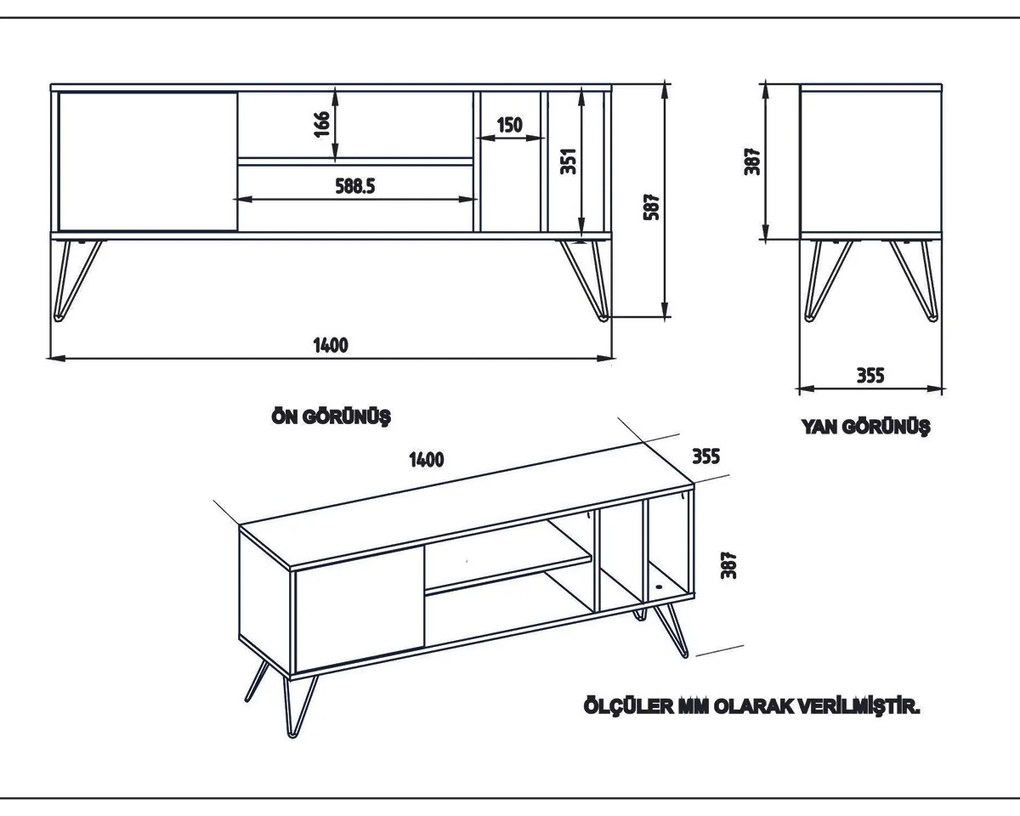 TV stolík Mistico Orech