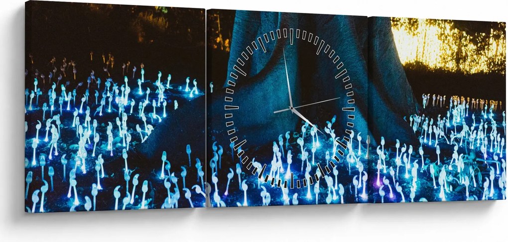 Obraz - Magický strom (s hodinami) (90x30 cm)