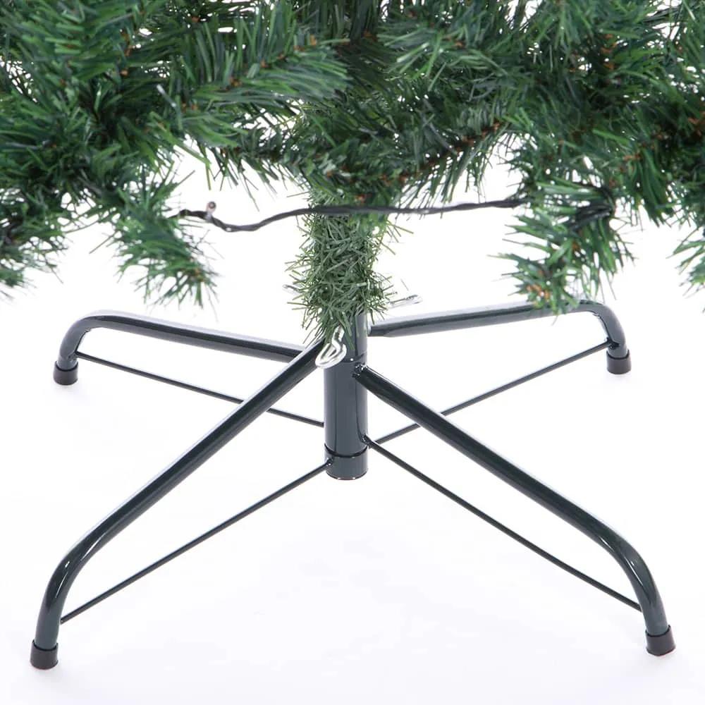 InternetovaZahrada Umelý vianočný stromček 180 cm + svetelná reťaz