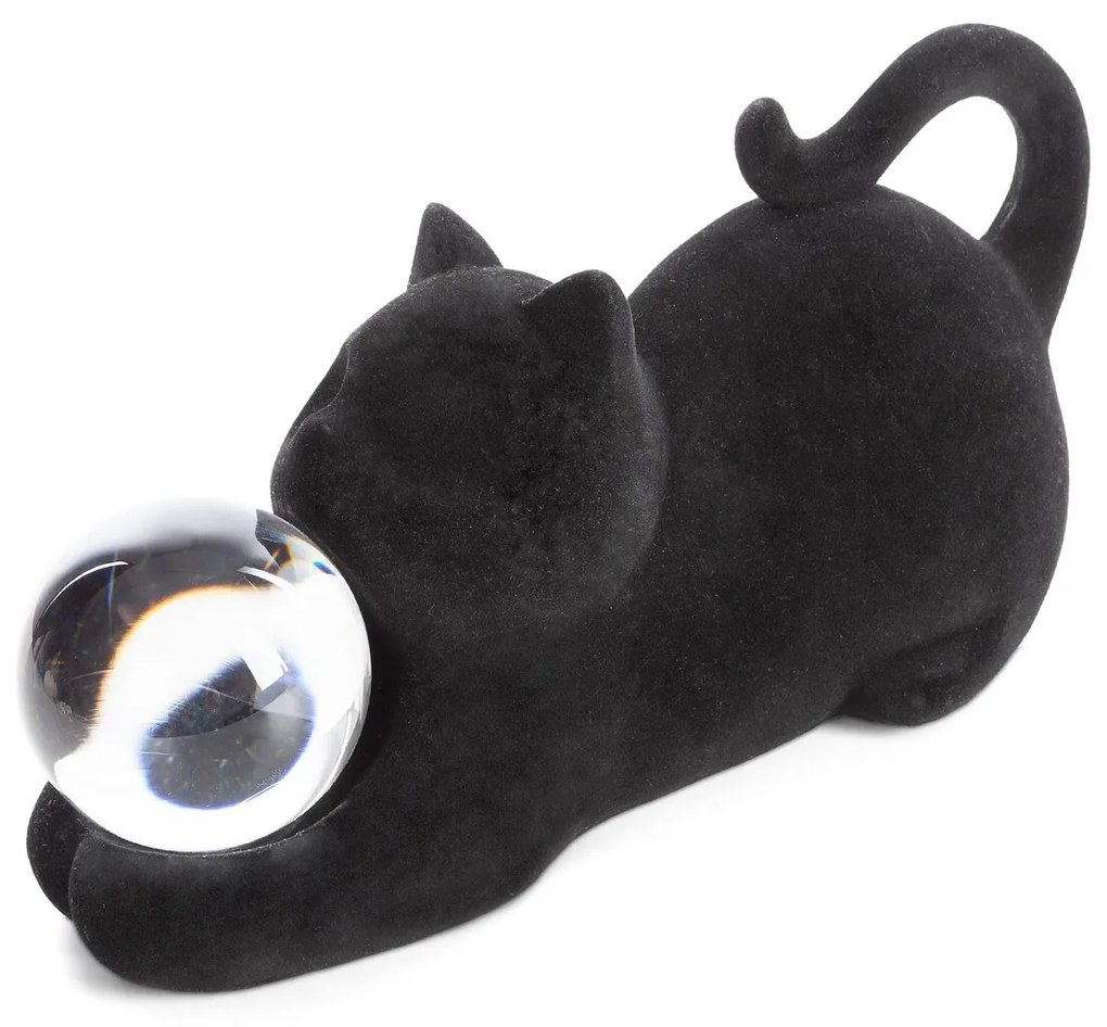 DEKORAČNÁ SOŠKA MOLY 26X11X12 CM ČIERNA