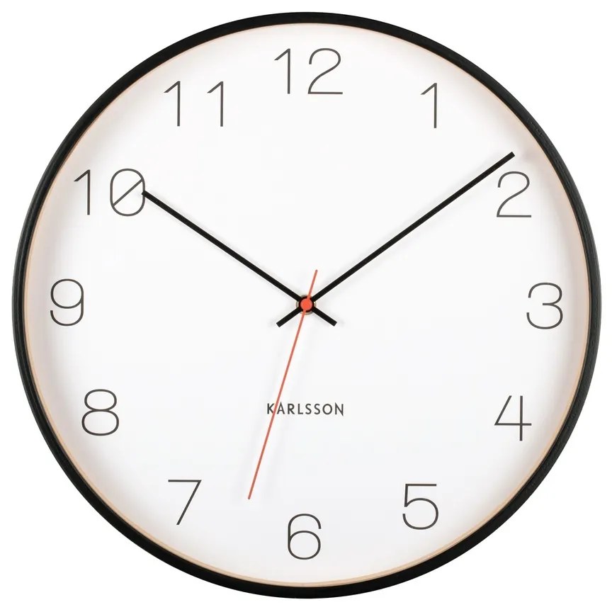 Karlsson 5926BK dizajnové nástenné hodiny 40 cm