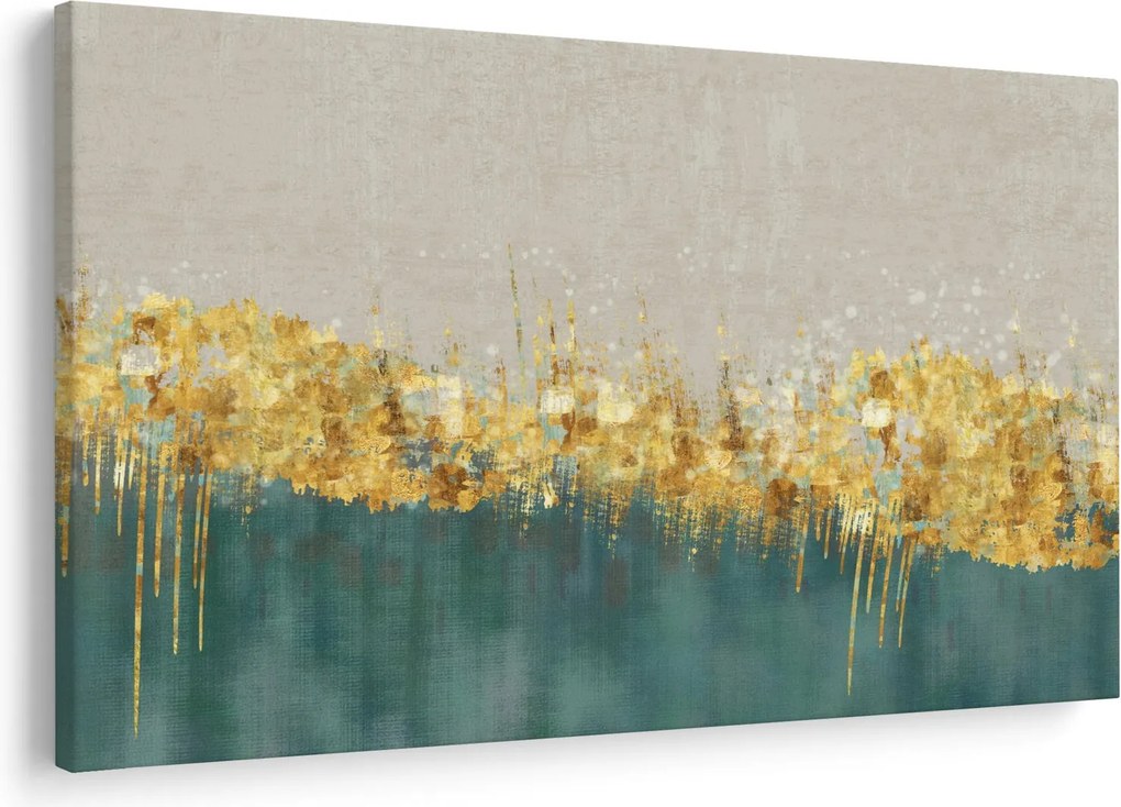 Obraz - Textúra so zlatým dekorom (90x60 cm)