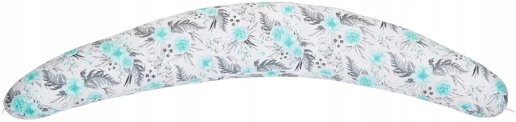 Dojčiaci vankúš BABYMAM PREMIUM - Kvety v záhrade mätovej