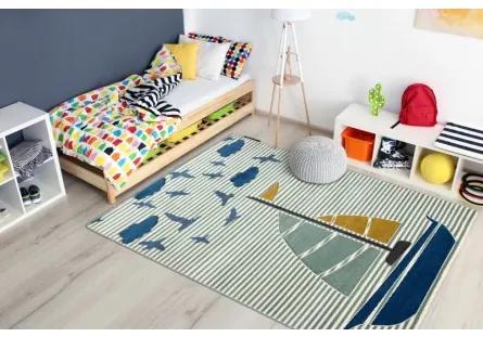 Sammer Jemný detský koberec s loďkou z kolekcie petin GR4293 80 x 150 cm